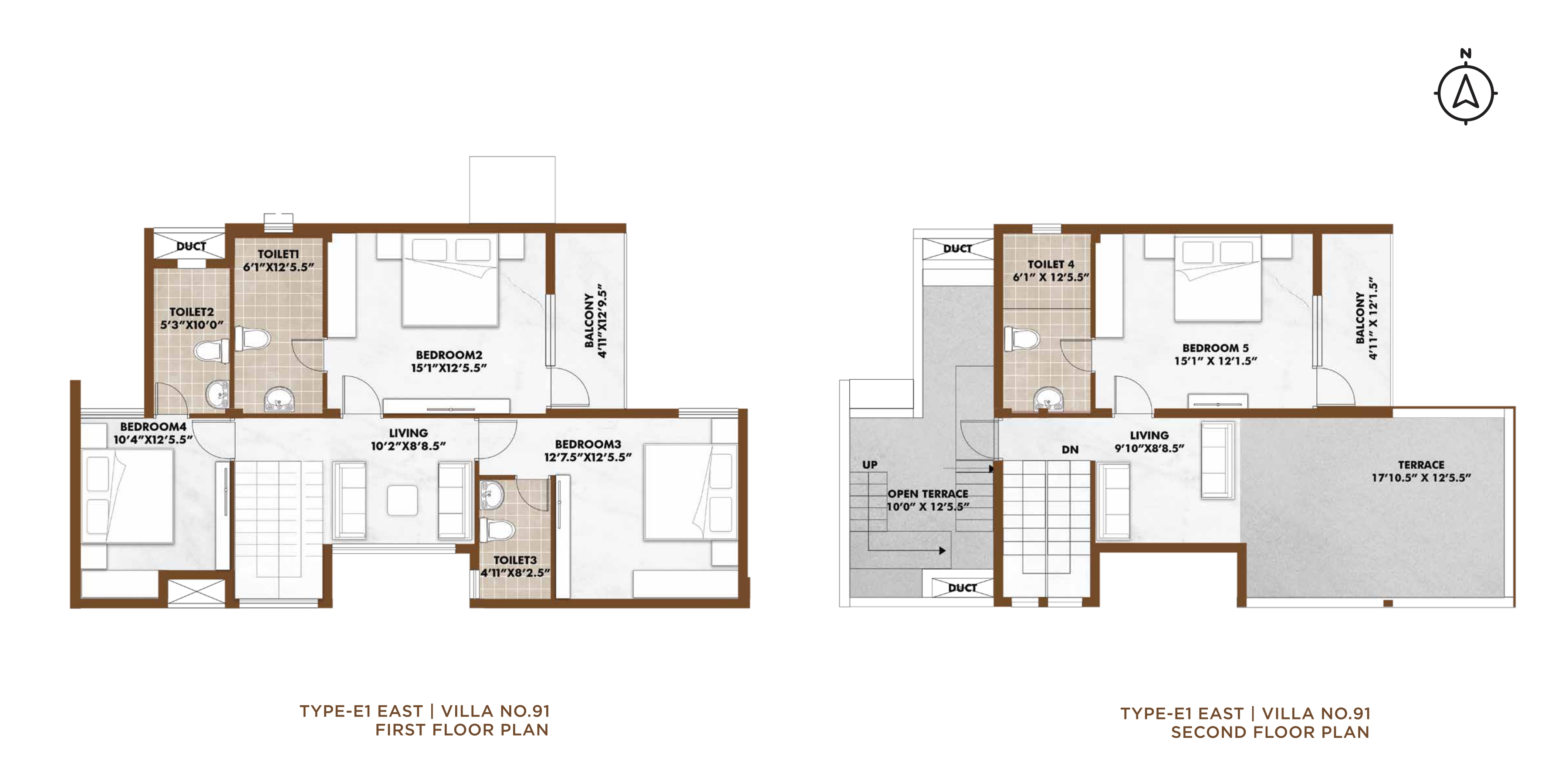 5 BHK Villa Floor Plan 2